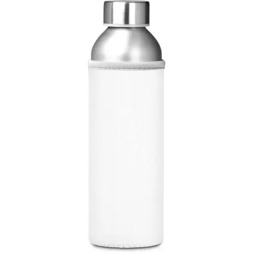 Kooshty Tosla Recycled Aluminium Water Bottle Solid White